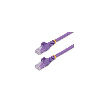 CABLE DE RED DE 0.5M PúRPURA CAT6 UTP ETHERNET GIGABIT RJ45 SIN ENGANCHES STARTECH