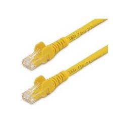 CABLE DE RED DE 0.5M AMARILLO CAT6 UTP ETHERNET GIGABIT RJ45 SIN ENGANCHES STARTECH