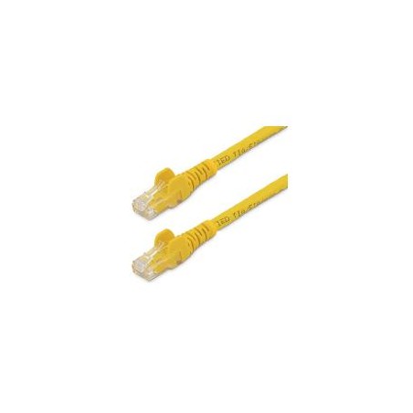 CABLE DE RED DE 0.5M AMARILLO CAT6 UTP ETHERNET GIGABIT RJ45 SIN ENGANCHES STARTECH