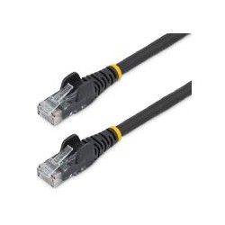 CABLE ETHERNET CAT 6 DE 2 METROS - LSZH (BAJO NIVEL DE HUMO Y CERO HALóGENOS) - CABLE DE RED PATCH UTP RJ45 POE  NEGRO, CAT6, E