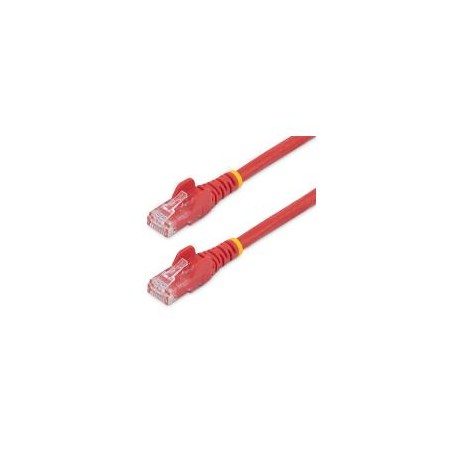 CABLE DE RED ETHERNET CAT6 SNAGLESS DE 3M ROJO - CABLE PATCH RJ45 UTP STARTECH
