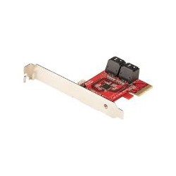 TARJETA PCIE CONTROLADORA SATA DE 4 PUERTOS - TARJETA DE EXPANSIóN PCI EXPRESS SATA - 6GBPS - PERFIL BAJO/COMPLETO - CONECTORES