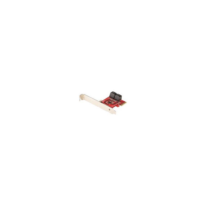TARJETA PCIE CONTROLADORA SATA DE 4 PUERTOS - TARJETA DE EXPANSIóN PCI EXPRESS SATA - 6GBPS - PERFIL BAJO/COMPLETO - CONECTORES