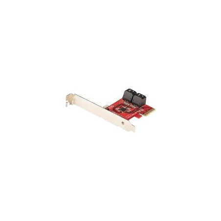 TARJETA PCIE CONTROLADORA SATA DE 4 PUERTOS - TARJETA DE EXPANSIóN PCI EXPRESS SATA - 6GBPS - PERFIL BAJO/COMPLETO - CONECTORES