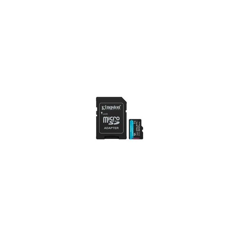 MEMORIA FLASH MICRO SD KINGSTON SDXC CANVAS GO PLUS 256GB 200MB/S UHS-I U3 V30 C/ADAPTADOR (SDCG4/1TB)