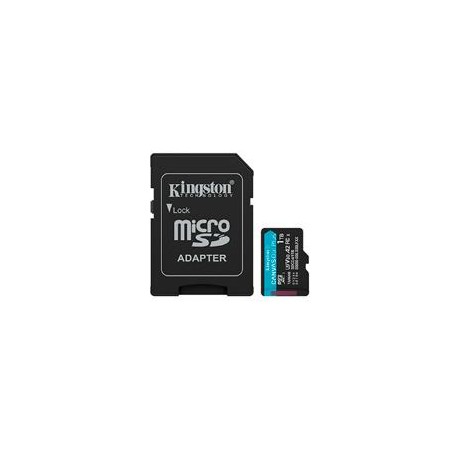 MEMORIA FLASH MICRO SD KINGSTON SDXC CANVAS GO PLUS 256GB 200MB/S UHS-I U3 V30 C/ADAPTADOR (SDCG4/1TB)
