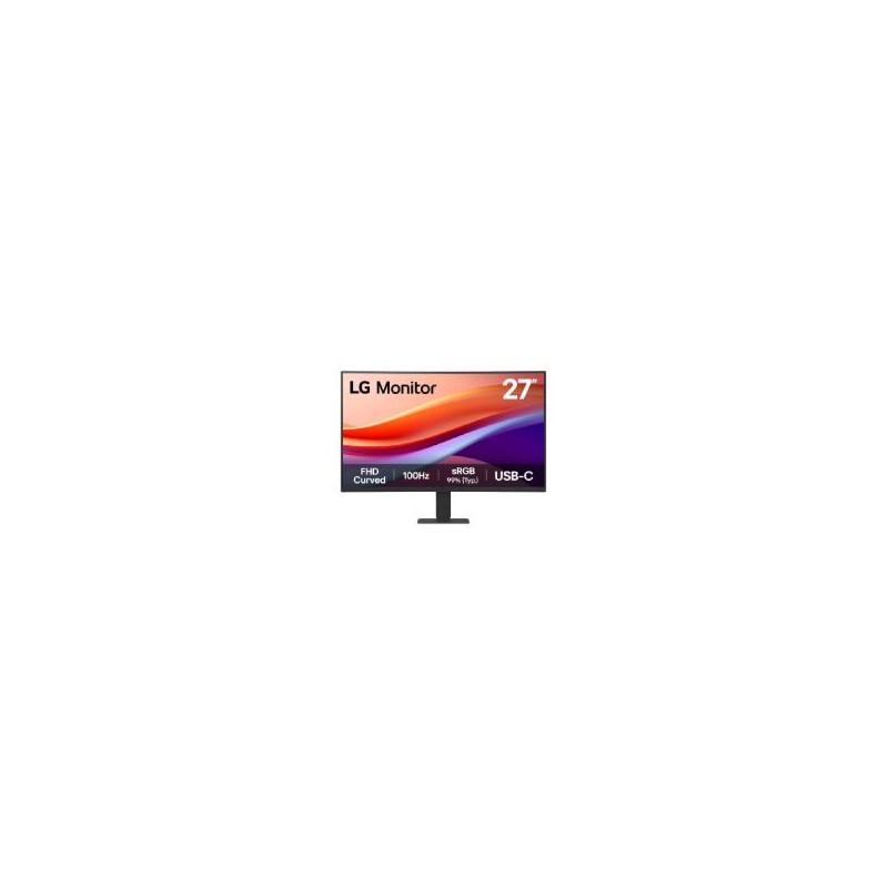 MONITOR PC LG 27U421A-B CURVO FHD 27 PULG,USB-C,PANEL VA,100HZ,TR 5MS(GTG),RESOL 1920X1080,ASP 16:9,BRILLO 250CD/M2,CONTR 3000: