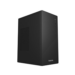 GABINETE MICRO TORRE QUARONI MICRO ATX, MINI ITX / 2USB 2.0 / FRONT ZIGZAG/ FUENTE 500 W/1 VENTILADOR INCLUIDO/NEGRO