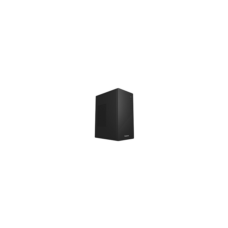 GABINETE MICRO TORRE QUARONI MICRO ATX, MINI ITX / 2USB 2.0 / FRONT ZIGZAG/ FUENTE 500 W/1 VENTILADOR INCLUIDO/NEGRO
