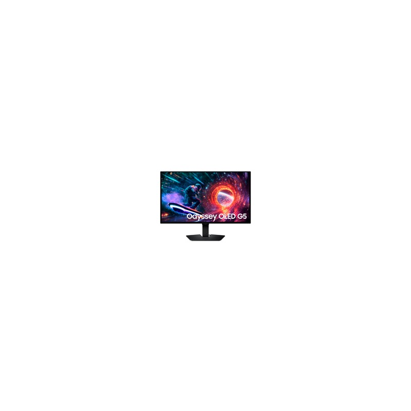 MONITOR LED SAMSUNG 27 PULGADAS /G5 ODYSSEY GAMER/QHD (2560 X 1440)/ OLED / PLANO/ DP/ HDMI/ 144HZ/ NEGRO