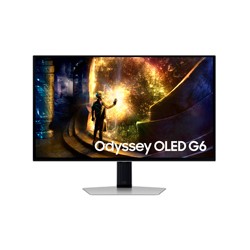 MONITOR LED SAMSUNG 27 PULGADAS / G6 ODYSSEY GAMER/  QHD (2560 X 1440)/ OLED / PLANO/ DP/ HDMI/240HZ/ PLATA