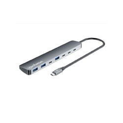HUB/MANHATTAN/181167/HUB DE 7 PUERTOS 10G/5G USB-C / USB-A 4+3 CON POWER DELIVERY