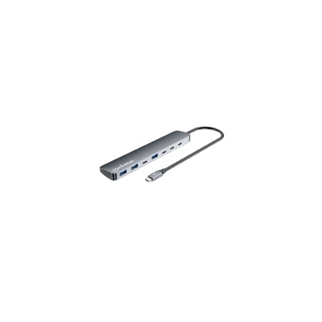HUB/MANHATTAN/181167/HUB DE 7 PUERTOS 10G/5G USB-C / USB-A 4+3 CON POWER DELIVERY