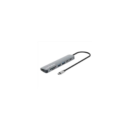 DOCKINGSTATIO/MANHATTAN/190442/DOCKING STATION USB-C 7 EN 1 CON HDMI 4K