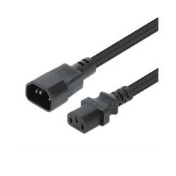 CABLEDECORRIENTE/MANHATTAN/301312/DE EXTENSIÓN DE ALIMENTACIÓN C13 A C14, 3 M