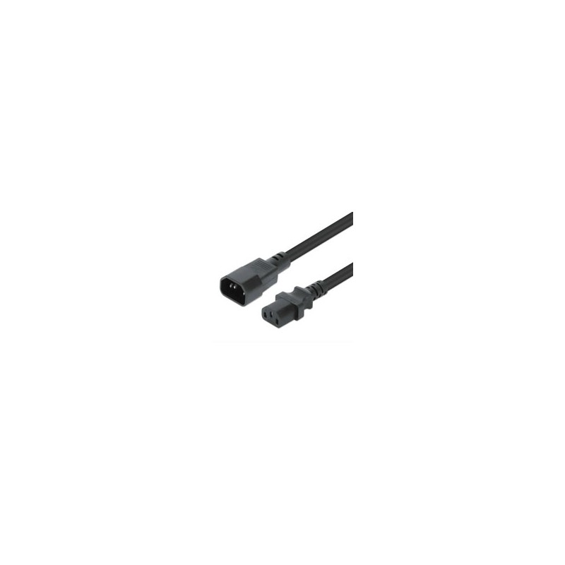 CABLEDECORRIENTE/MANHATTAN/301312/DE EXTENSIÓN DE ALIMENTACIÓN C13 A C14, 3 M