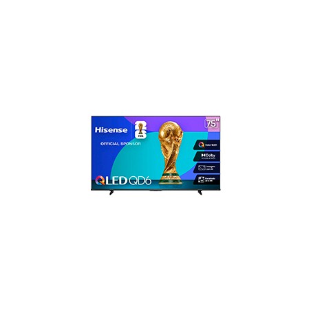 TELEVISION 75 PULGADAS QLED HISENSE 75QD6QV SMART VIDAA TV, UHD 4K, DOLBY VISION, DOLBY ATMOS, WIFI