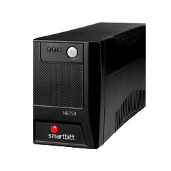 NO-BREAK INTERACTIVO SMARTBITT  SBNB750USB  750VA/375 W, CLAVIJA NEMA 5-15P, 6 CONTACTOS, TIPO NEMA 5-15R, 3 CON RESPALDO DE BA