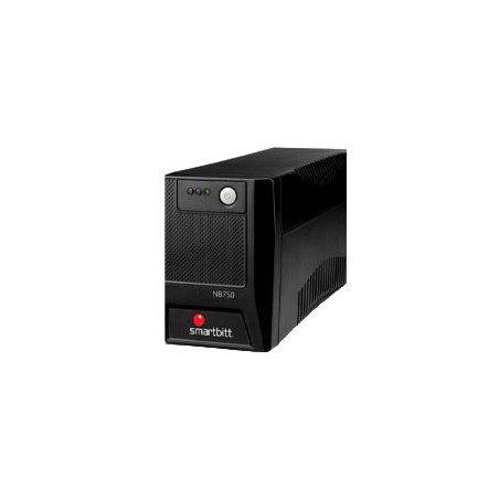 NO-BREAK INTERACTIVO SMARTBITT  SBNB750USB  750VA/375 W, CLAVIJA NEMA 5-15P, 6 CONTACTOS, TIPO NEMA 5-15R, 3 CON RESPALDO DE BA