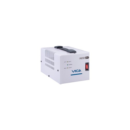 REGULADOR AUTOMATICO DE VOLTAJE VICA PROTECT 2K 2000VA / 1200W, 4 TOMAS NEMA 5-15R REGULADAS Y CON SUPRESOR DE PICOS, 3 AÑOS DE