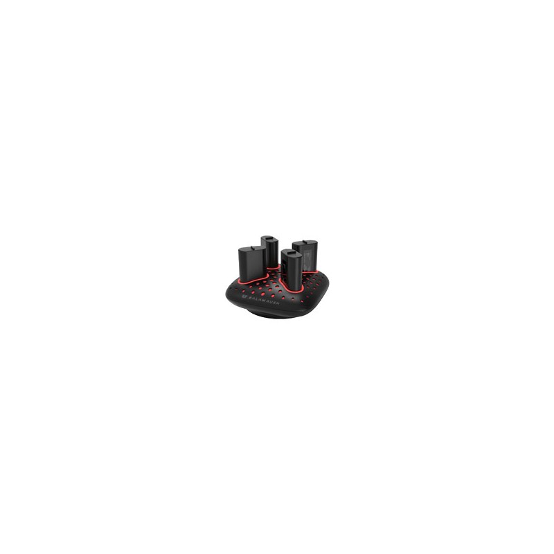 BASE CARGADORA BALAM RUSH CHARGECORE QUAD BC400 / 4 BATERIAS XBOX ONE Y SERIES / LITIO / 1400 MAH / 10 A 15 HRS TIEMPO DE USO/