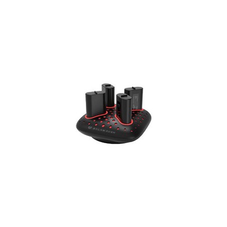 BASE CARGADORA BALAM RUSH CHARGECORE QUAD BC400 / 4 BATERIAS XBOX ONE Y SERIES / LITIO / 1400 MAH / 10 A 15 HRS TIEMPO DE USO/