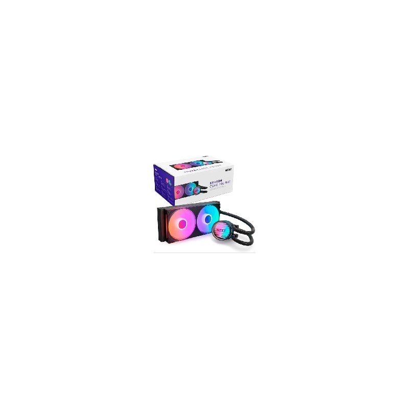 DISIPADOR DE ENFRIAMIENTO LIQUIDO NZXT KRAKEN CORE 240MM AIO RGB CAP RGB CORE FAN BLACK