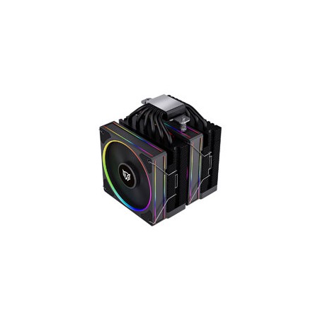 ENFRIAMIENTO DE AIRE GAMER BALAM RUSH HELIUX PRO HEX75 / DISPLAY PARA MONITOREO DE TEMPERATURA + RGB / 6 PIPAS / TDP 270 W / CO
