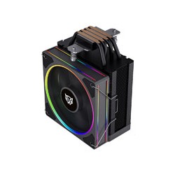 ENFRIAMIENTO DE AIRE GAMER BALAM RUSH HELIUX PRO HEX55 / DISPLAY PARA MONITOREO DE TEMPERATURA + RGB / 4 PIPAS / TDP 220 W / CO