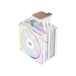 ENFRIAMIENTO DE AIRE GAMER BALAM RUSH HELIUX PRO HEX60 / RGB / 6 PIPAS / TDP 240 W / COMPATIBILIDAD AMD + INTEL  /  BLANCO / BR