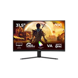MONITOR AOC GAMER CURVO 32 / C32G42ZE / PANEL VA / 240 HZ / T.R. 4 MS GTG / 0.3 MS MPRT / ADAPTIVE SYNC  / HDMI / VGA / DP / AS