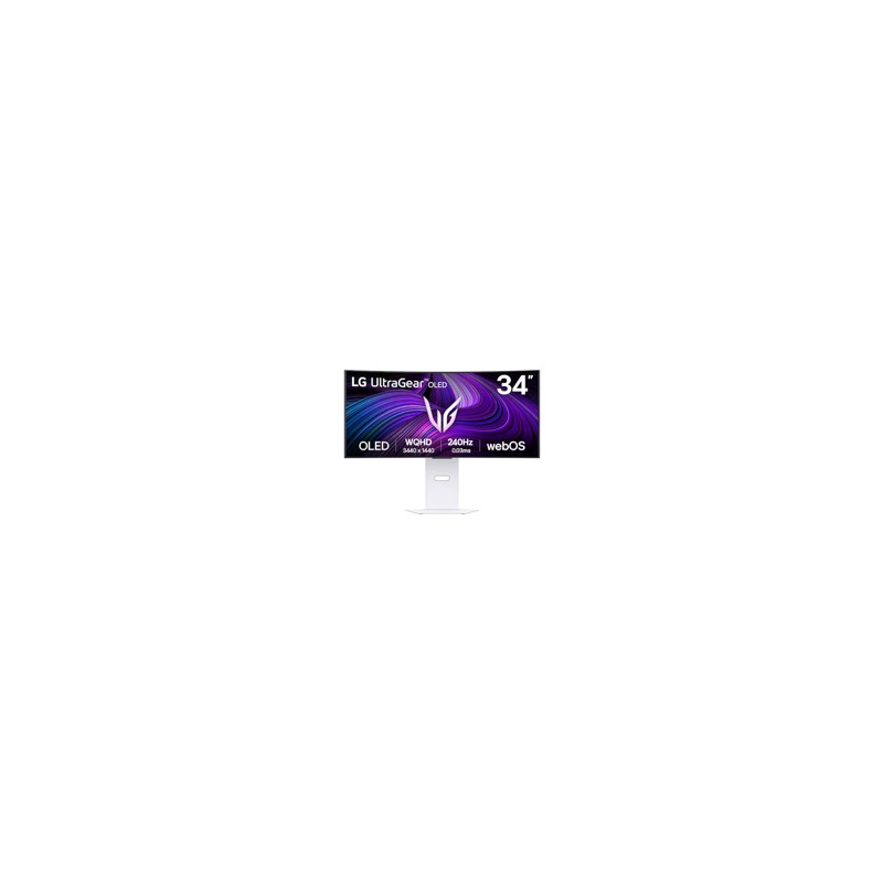 MONITOR LG 34GX90SA-W GAMING CURVO OLED ULTRAGEAR 34 PULG,3440X1440,240HZ,21:09,TR 0.03MS (GTG),BRILLO 275CD/M2,CONTR 1500000:1
