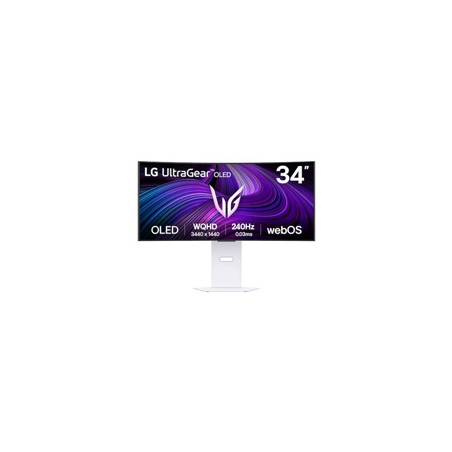 MONITOR LG 34GX90SA-W GAMING CURVO OLED ULTRAGEAR 34 PULG,3440X1440,240HZ,21:09,TR 0.03MS (GTG),BRILLO 275CD/M2,CONTR 1500000:1