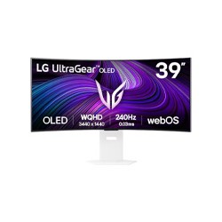 MONITOR PC LG 39GX90SA-W GAMING CURVO ULTRAGEAR OLED 39 PULG,240HZ,3440X1440,21:9,BRILLO 275CD/M2,1500000:1,TR 0.03MS(GTG),HDR1