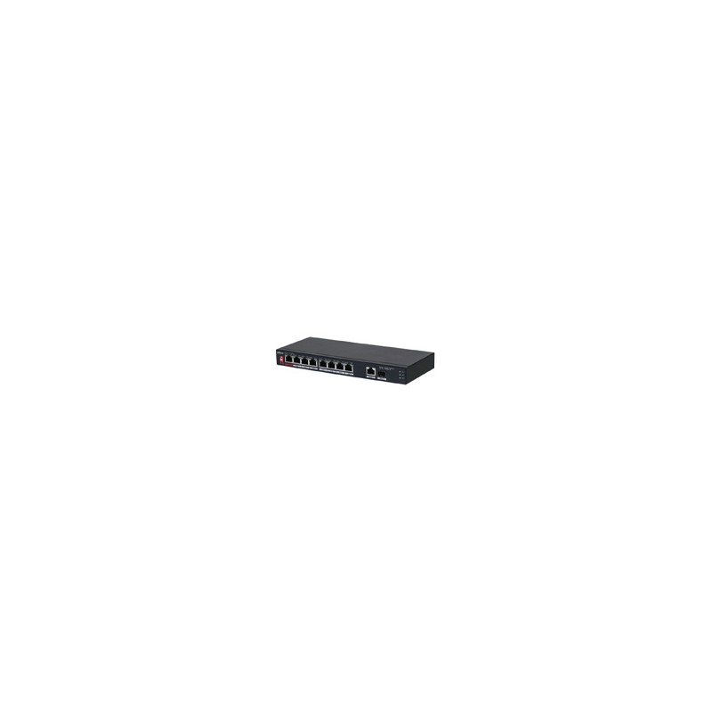 SWITCH/ DAHUA/ PFS3110-8ET1GT1GF-96 / POE DE 10 PTS/8 PTS POE 10/100/1PTO SFP DE1000 MBPS/1 PTO UPLINK DE 10/100/1000/ 96 WATTS