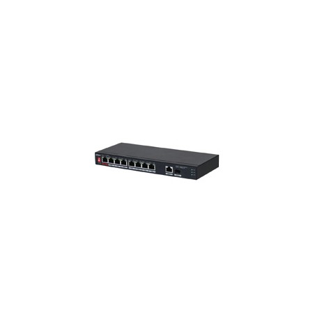SWITCH/ DAHUA/ PFS3110-8ET1GT1GF-96 / POE DE 10 PTS/8 PTS POE 10/100/1PTO SFP DE1000 MBPS/1 PTO UPLINK DE 10/100/1000/ 96 WATTS