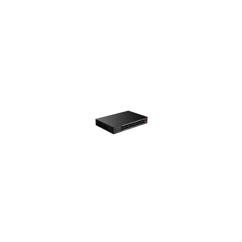 SWITCH / DAHUA/ DH-SF1026LP/POE FAST ETHERNET DE 26 PUERTOS/HASTA 190 WATTS TOTALES/ 24 PTOS POE 10/100/ 2 PUERTOS UPLINK 10/10