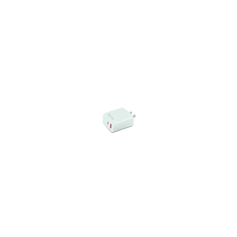 CARGADOR PARA PARED AU-350 QUICK CHARGE 3.0A PD 20W USB A Y TIPO C BLANCO