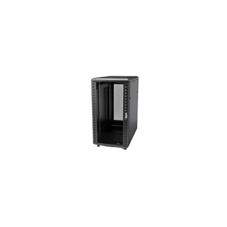 GABINETE RACK STARTECH PARA SERVIDORES 25U 19 4 POSTES CON CERRADURA Y SEGURO - RACK CON RUEDAS Y RIELES DE MONTAJE AJUSTABLES
