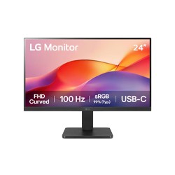 MONITOR PC LG 24U421A-B CURVO FHD 23.8,USB-C,100HZ,PANEL VA,1920X1080,16:9,SRGB 99%,250CD/M2,TR5MS,CONTR 3000:1,HDMI,1500R,HDR1