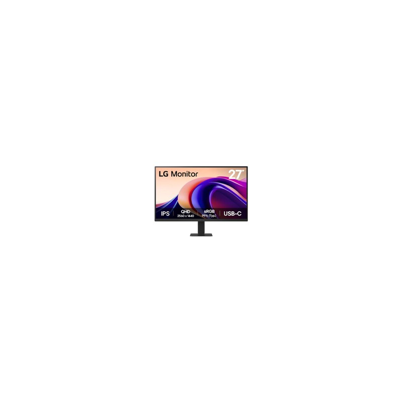 MONITOR PC LG 27U631A-B QHD 27 PULG,USB-C,100HZ,PANEL IPS,2560X1440,16:9,SRGB 99%,250CD/M2,TR5MS,CONTR 1000:1,HDR10,HDMI,DYNAMI