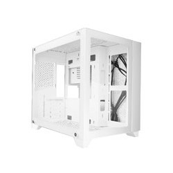 GABINETE GAME FACTOR CSG570 MICRO ATX FISHTANK, DOBLE CRISTAL, USB 3.0, S/FTE, BLANCO