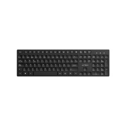 TECLADO ACTECK VANTAGE AERO TI555 / INALAMBRICO DONGLE USB / ESPAÑOL / MULTIMEDIA / WINDOWS / 105 TECLAS / NEGRO / AC-943468