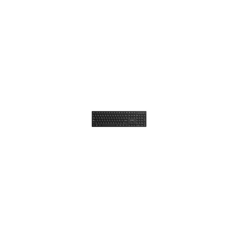 TECLADO ACTECK VANTAGE AERO TI555 / INALAMBRICO DONGLE USB / ESPAÑOL / MULTIMEDIA / WINDOWS / 105 TECLAS / NEGRO / AC-943468