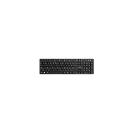TECLADO ACTECK VANTAGE AERO TI555 / INALAMBRICO DONGLE USB / ESPAÑOL / MULTIMEDIA / WINDOWS / 105 TECLAS / NEGRO / AC-943468