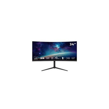 MONITOR GAMER BALAM RUSH COSMOS ARCUS MCA34X / 34 PULGADAS / CURVO / 2 BOCINAS DE 3W / 165 HZ / 2X DP 1.4 / 2X HDMI 2.0 / 1 MS