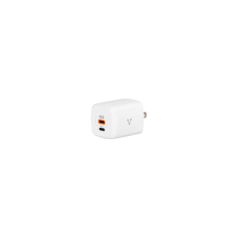 CARGADOR PARA PARED AU-402 FAST CHARGE 3.0 A 1 USB C 45W BLANCO