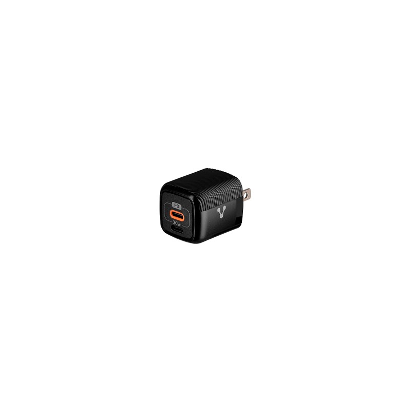 CARGADOR PARED AU-355 FAST CHARGE 2 X USB-C 30W NEGRO