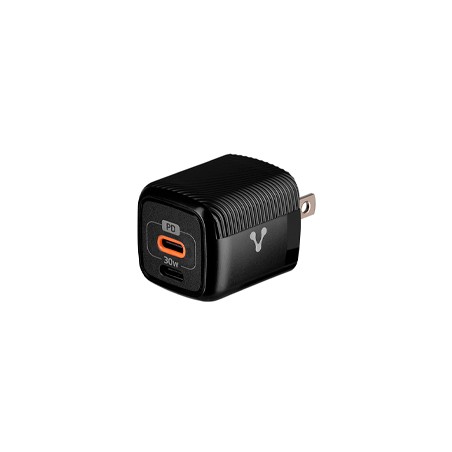 CARGADOR PARED AU-355 FAST CHARGE 2 X USB-C 30W NEGRO