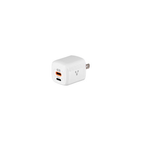 CARGADOR PARED VORAGO  AU-355 FAST CHARGE 2 X USB-C 30W NEGRO